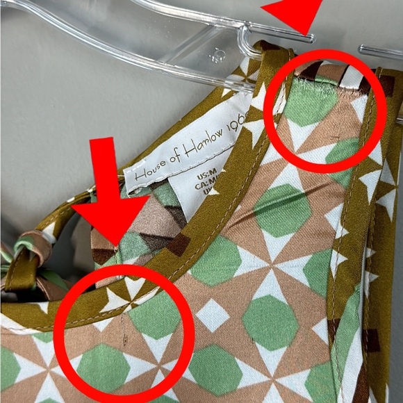 House of Harlow 1960 Geometric Print Midi Dress Size M - Picture 15 of 16